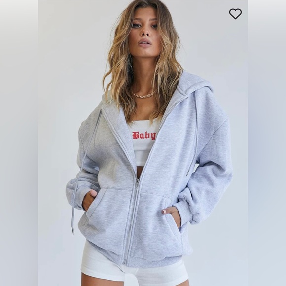 Florida Zip Up Sweatshirt Grey - Picture 2 of 6